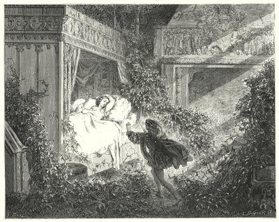 La Belle Au Bois Dormant; Sleeping Beauty (engraving) 作者 古斯塔夫·多尔（Gustave Dore）