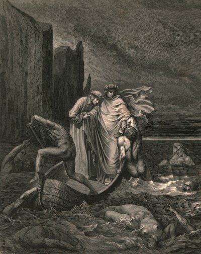 我的老师贤哲知道，把他推回去，大约在1890年。 作者 Gustave Dore