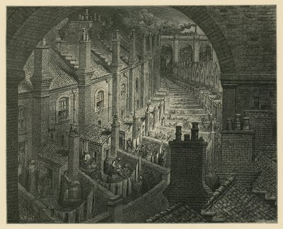 通过铁路在伦敦上空 作者 古斯塔夫·多尔（Gustave Dore）