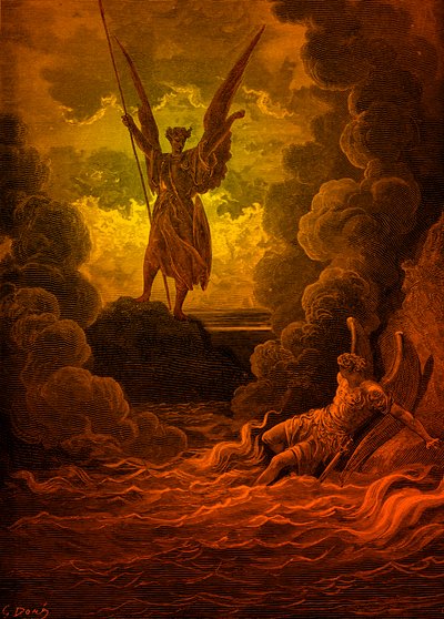 失乐园》。Satan and Beelzebub.by Doré 作者 古斯塔夫·多尔（Gustave Dore）