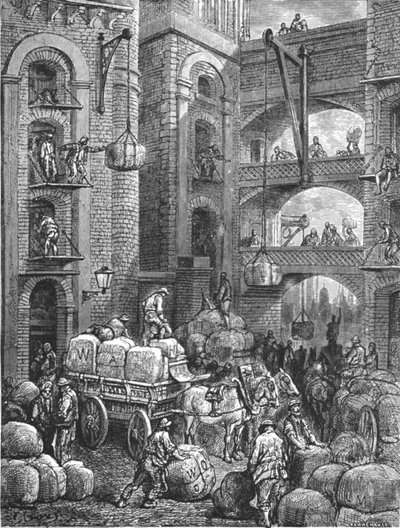 腌制鲱鱼街》，1872年。   作者 古斯塔夫·多尔（Gustave Dore）