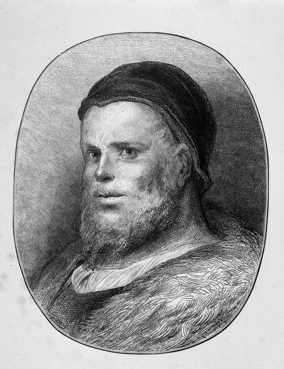 Portrait of Rabelais young - engraving, by Gustave Dore 作者 古斯塔夫·多尔（Gustave Dore）