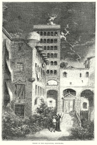 巴塞罗那宗教裁判所监狱（雕刻） 作者 古斯塔夫·多尔（Gustave Dore）