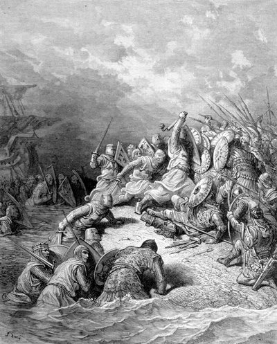 理查狮心交付约佩市——古斯塔夫·多雷 (Gustave Doré) 雕刻 作者 古斯塔夫·多尔（Gustave Dore）