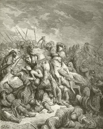 理查德在阿尔苏尔战役 作者 古斯塔夫·多尔（Gustave Dore）