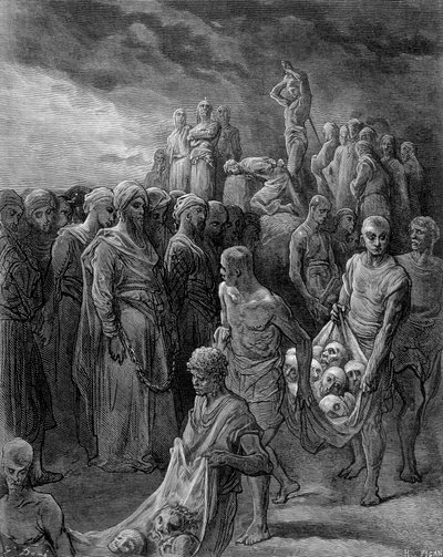 理查德使用报复手段处决了俘虏——古斯塔夫·多雷 (Gustave Doré) 雕刻 作者 古斯塔夫·多尔（Gustave Dore）
