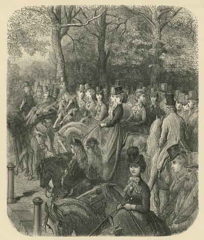 腐烂的行，海德公园，伦敦 作者 古斯塔夫·多尔（Gustave Dore）