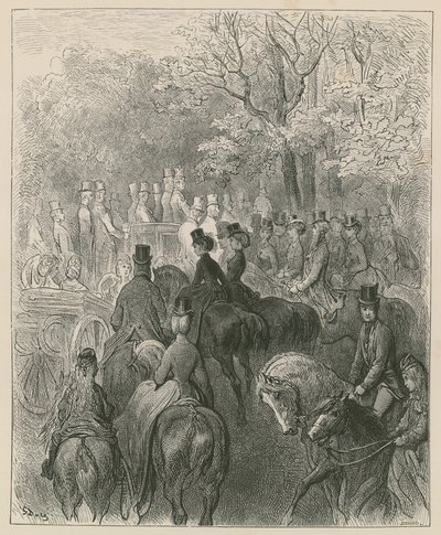 腐烂的行，海德公园，伦敦 作者 古斯塔夫·多尔（Gustave Dore）