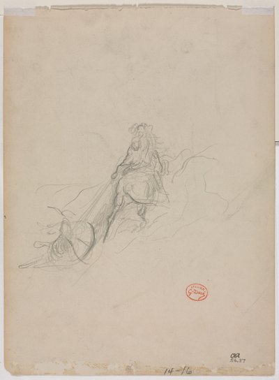 狩猎场景示意图，c。 1868年。 作者 古斯塔夫·多尔（Gustave Dore）