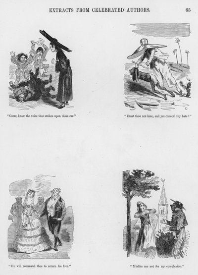 古斯塔夫-多尔的《幽默和怪诞素描》（版画）。 作者 古斯塔夫·多尔（Gustave Dore）