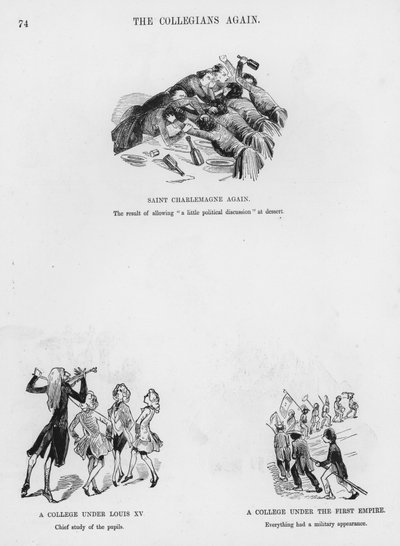 古斯塔夫-多尔的《幽默和怪诞素描》（版画）。 作者 古斯塔夫·多尔（Gustave Dore）