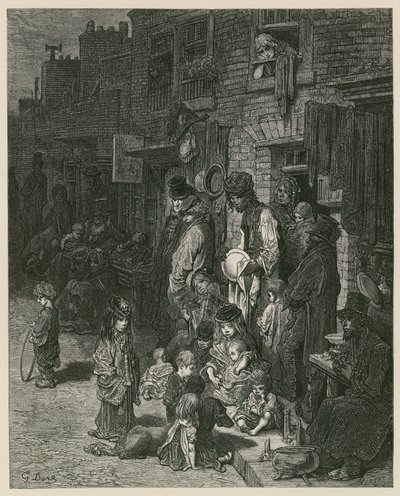 伦敦的贫民窟（雕版画 作者 古斯塔夫·多尔（Gustave Dore）