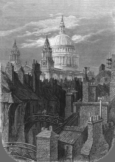 从酿酒厂桥看圣保罗》，1872年。   作者 古斯塔夫·多尔（Gustave Dore）