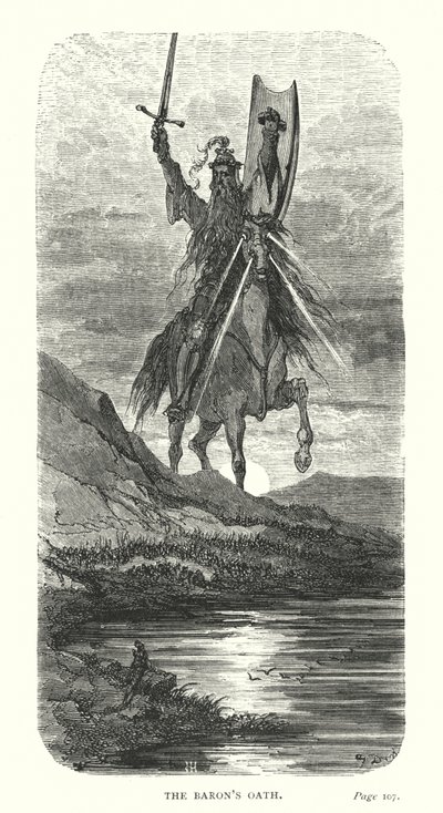 男爵的誓言（雕刻） 作者 古斯塔夫·多尔（Gustave Dore）