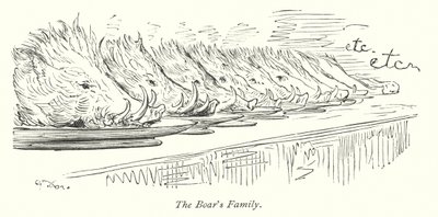 野猪家族（雕刻） 作者 古斯塔夫·多尔（Gustave Dore）