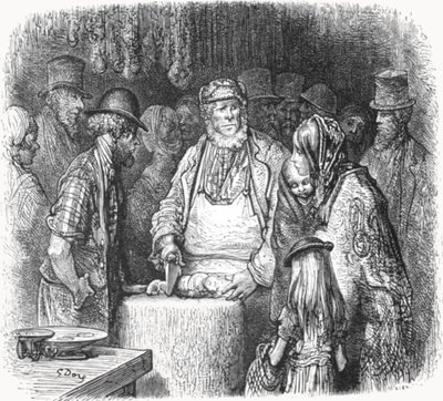 屠夫--新港市场巷》，1872年。   作者 古斯塔夫·多尔（Gustave Dore）