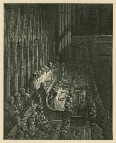 威斯敏斯特修道院合唱团 作者 古斯塔夫·多尔（Gustave Dore）