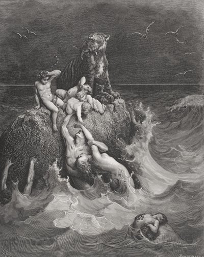 大卫的插图来自多尔的“圣经”，由Pannemaker雕刻，1866年 作者 古斯塔夫·多尔（Gustave Dore）