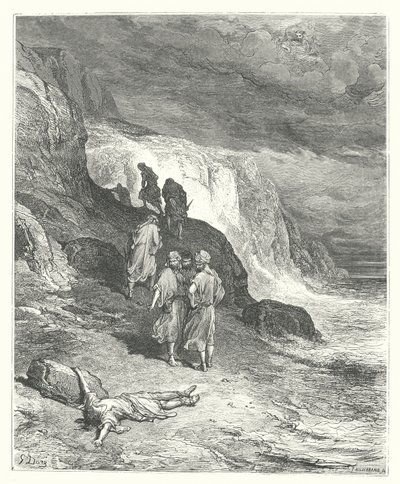 拉封丹寓言朱庇特和旅行者（雕刻） 作者 古斯塔夫·多尔（Gustave Dore）