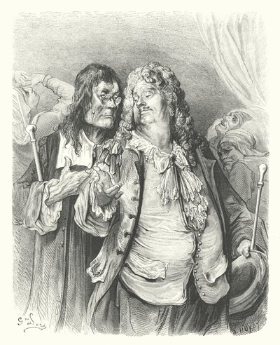 拉封丹寓言：医生们（雕刻） 作者 古斯塔夫·多尔（Gustave Dore）
