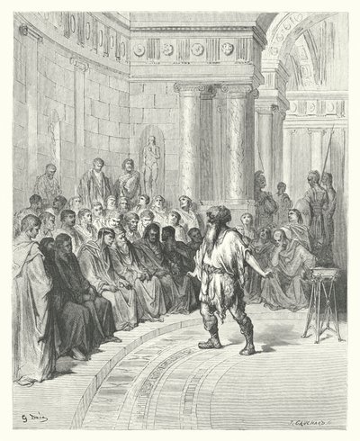 拉封丹寓言：多瑙河畔的农民（雕刻） 作者 古斯塔夫·多尔（Gustave Dore）