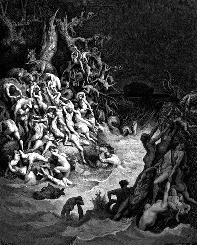 1866年的洪水 作者 古斯塔夫·多尔（Gustave Dore）