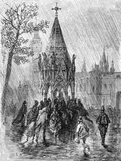 喷泉-宽阔的圣地》，1872年。   作者 古斯塔夫·多尔（Gustave Dore）