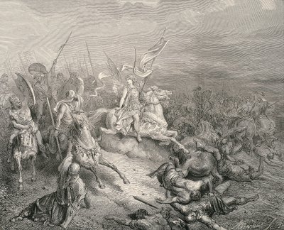 圣经1866.马加比的天使雕刻 作者 古斯塔夫·多尔（Gustave Dore）