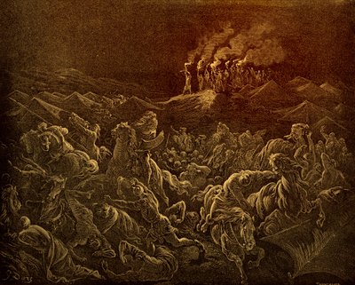 多雷将米甸人赶走--圣经 作者 古斯塔夫·多尔（Gustave Dore）