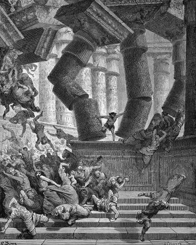 参孙之死 - 圣经 作者 古斯塔夫·多尔（Gustave Dore）