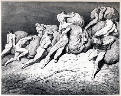 囤积者和浪费者，1857年。 作者 古斯塔夫·多尔（Gustave Dore）