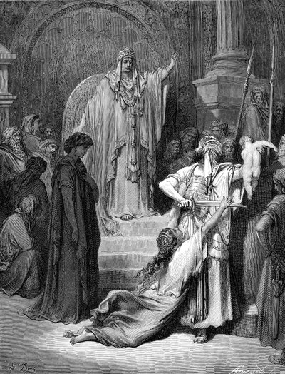 所罗门的审判 - 圣经 作者 古斯塔夫·多尔（Gustave Dore）