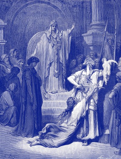 所罗门的审判--圣经 作者 古斯塔夫·多尔（Gustave Dore）