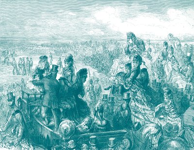 维多利亚时代的伦敦--多雷的板球场，作者是多雷 作者 古斯塔夫·多尔（Gustave Dore）