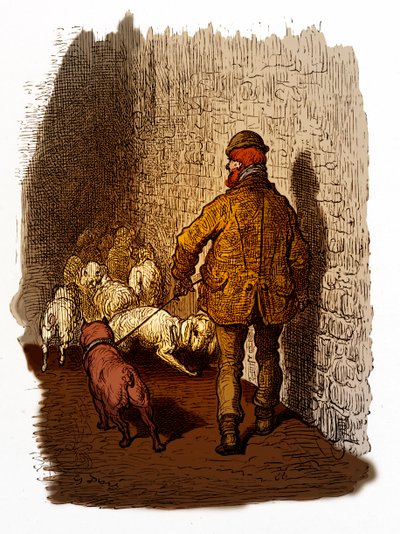 维多利亚时代的伦敦码头由古斯塔夫·多雷雕刻 作者 古斯塔夫·多尔（Gustave Dore）