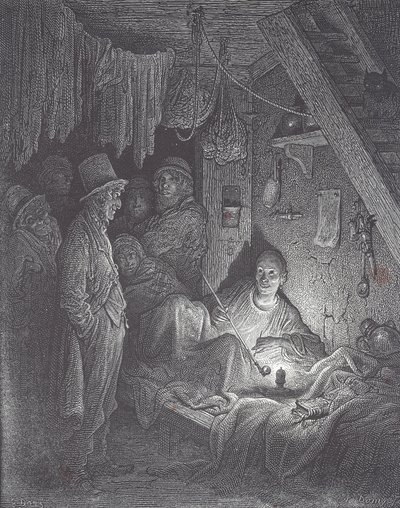 伦敦维多利亚时代的鸦片烟馆 作者 古斯塔夫·多尔（Gustave Dore）