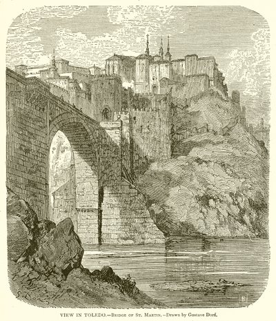 查看在托莱多.--圣马丁桥 作者 古斯塔夫·多尔（Gustave Dore）