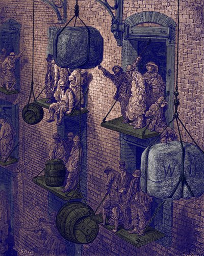 GustaveDoré在城市中的仓储 作者 古斯塔夫·多尔（Gustave Dore）