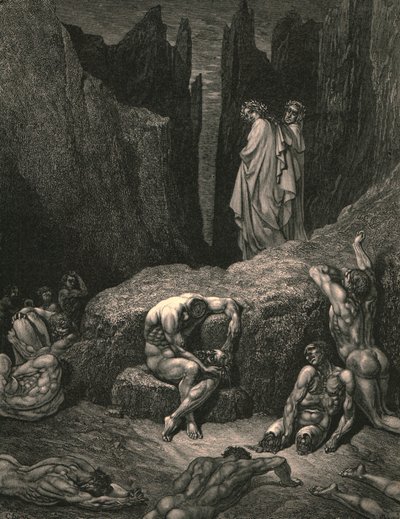 因此，仍然可以将您的视线束缚在残酷而凄惨的阴影中，c1890。 作者 Gustave Dore
