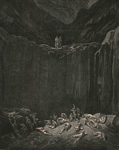 追求无限的正义，注定要惩罚伪造者，c1890 作者 古斯塔夫·多尔（Gustave Dore）