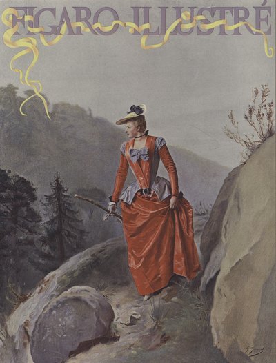 封面的Le Figaro Illustre，1891年8月 作者 Gustave Jacquet