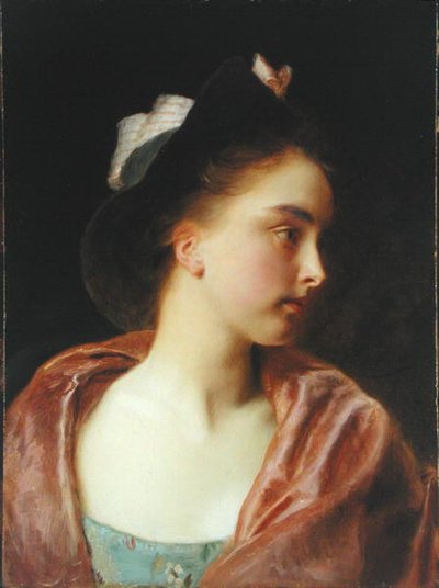 莫德（摇篮板油画） 作者 古斯塔夫·雅克（Gustave Jacquet）