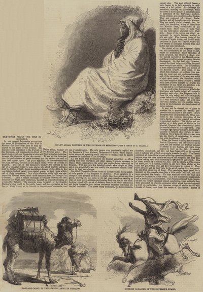 来自摩洛哥战争的草图 作者 Gustave Janet