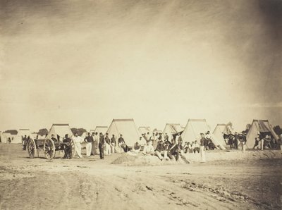 炮兵营，沙隆营，1857年。 作者 古斯塔夫·勒格雷
