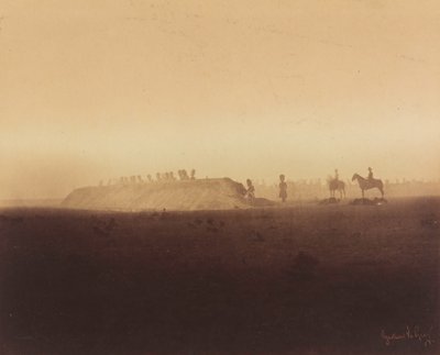 骑兵演习，沙隆营地，1857 年（照片） 作者 古斯塔夫·勒格雷