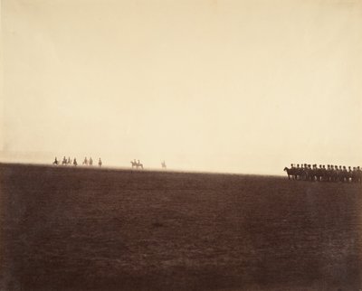[骑兵演习，沙隆营地]，1857年。 作者 古斯塔夫·勒格雷