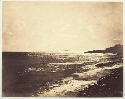 地中海与阿格德山，1857年。 作者 古斯塔夫·勒格雷