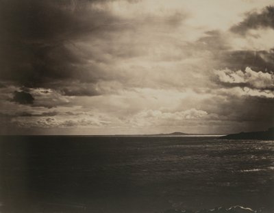 地中海与阿格德山，1857年。 作者 古斯塔夫·勒格雷