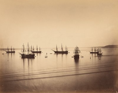 法国舰队，瑟堡 作者 Gustave Le Gray