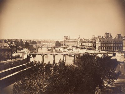 [巴黎塞纳河景观]，1857年。 作者 古斯塔夫·勒格雷